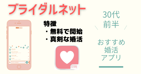 ブライダルネットが30代前半男性に最もベストな婚活アプリ!?成功できる秘訣は○○だった!?【安さNo.1】
